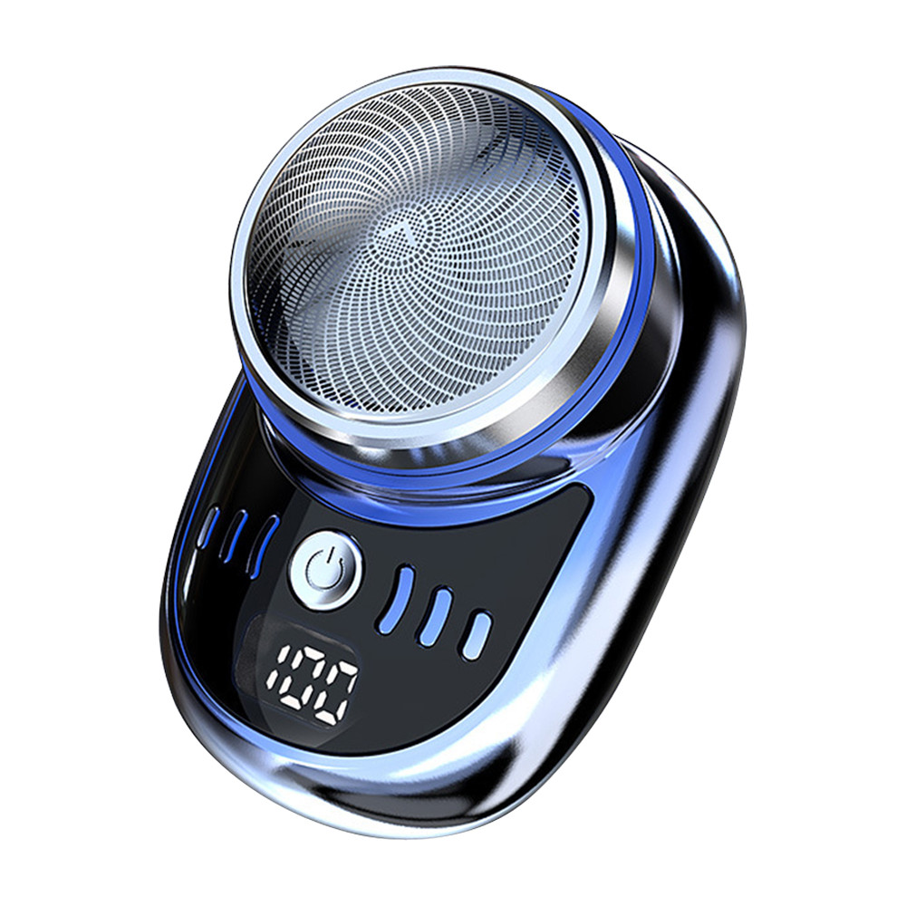 Pocket Travel Shaver Rechargeable Mini Beard Trimmer with Digital Display for Men  Women