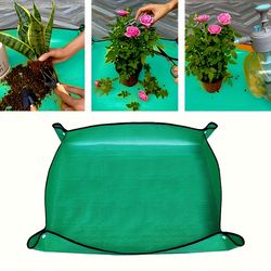 planting mat gardening potting pad foldable garden plant flowers pot transplanting waterproof mats