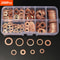 Copper Washer Gasket Set M8M10M12M14 Flat Ring Seal Assortment Kit For Bolts Nuts 3