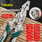 Professional MultiTool Wire Stripper Foldable Pulley Enhanced For Splitting Crimping  Cable Managem 4