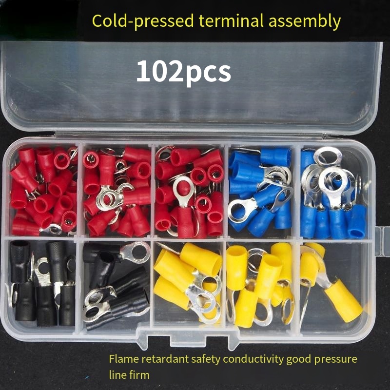 Wire Connector Kit Male Female Insulated Terminals Assorted Crimp Terminals  Spade Lugs 8