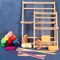 Handmade Weaving Loom Kit Wooden Frame Loom with Heddle Bar for Tapestry DIY Crafts and Beginner