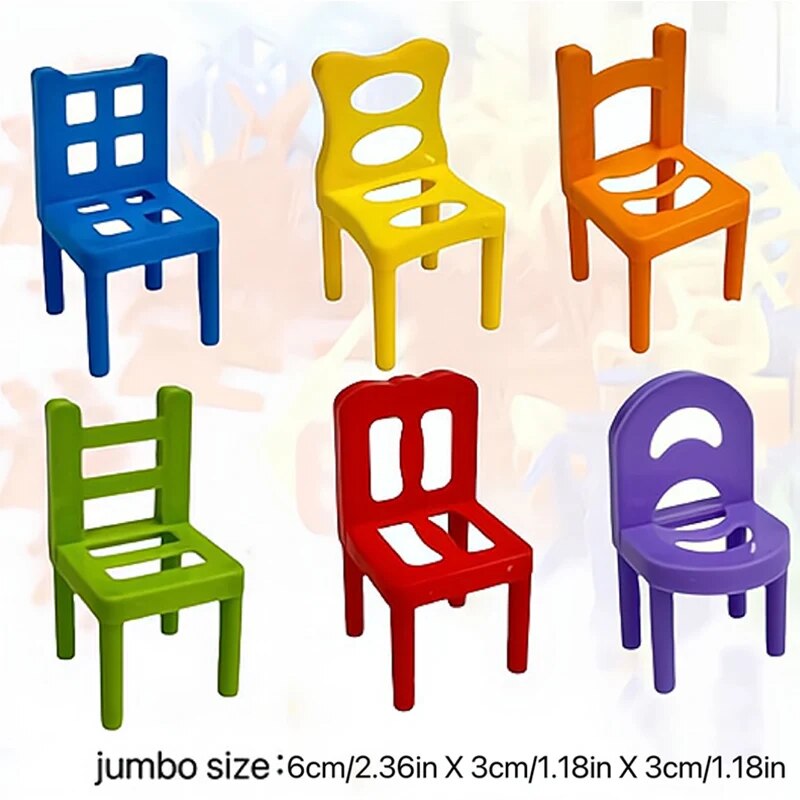 Mini Plastic Stacking Chairs Fun Learning Toys For Toddlers Family Bonding Activities Concentratio 3