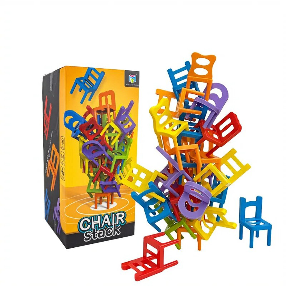 Mini Plastic Stacking Chairs Fun Learning Toys For Toddlers Family Bonding Activities Concentratio 8
