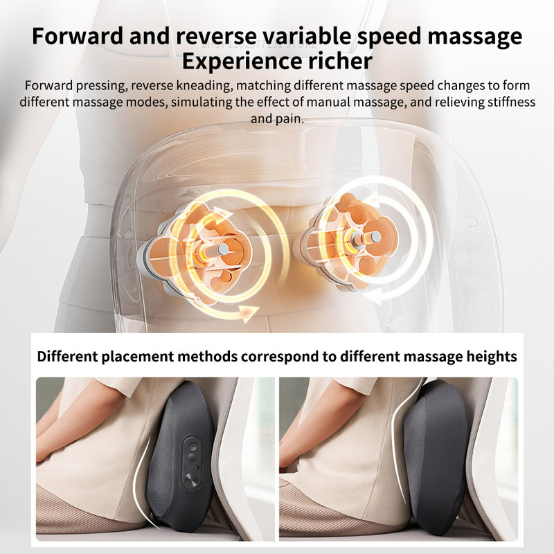 Smart Waist Massager With Hot Compress Back  Shoulder Massager Adjustable Heat APPControlled 3