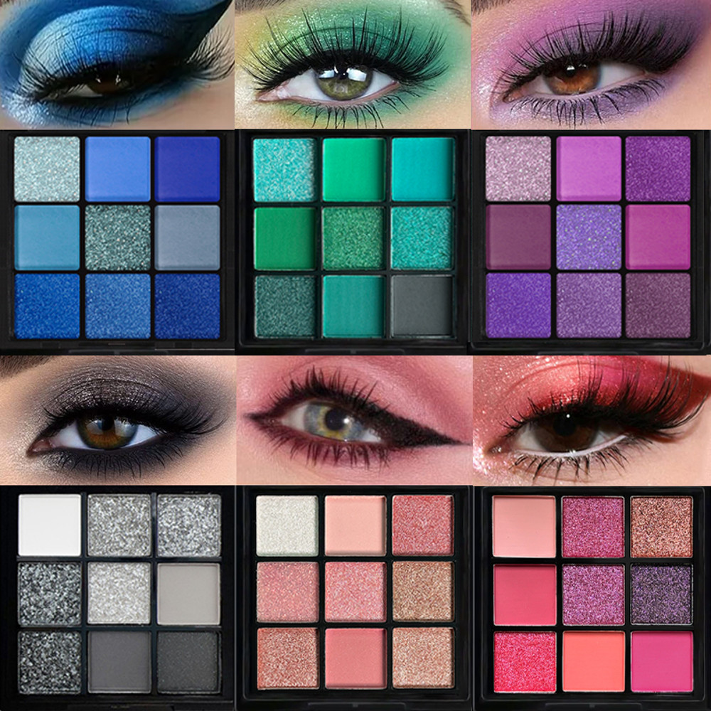 Glitter Pearlescent Matte Eye Shadow Palette Shimmer Makeup LongLasting Highly Pigmented For Women 0
