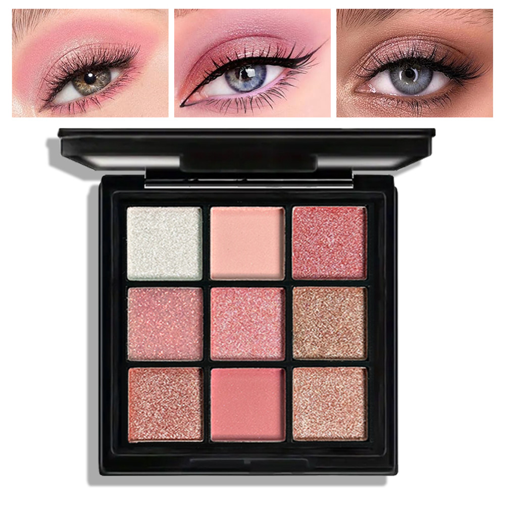 Glitter Pearlescent Matte Eye Shadow Palette Shimmer Makeup LongLasting Highly Pigmented For Women 10