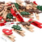 Snowflake Clothespins DIY Photo Pegs For New Year Party Mixed Styles Christmas Wood Clips 1