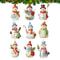 Christmas Tree Decorative Hangable, Snowman Christmas Decorations, Pendant For Home Decor, Ornaments Piece Wood Crafts