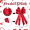 Christmas Wreath Bows, Tree Topper Bows for Christmas, Red Velvet Ribbon Bows for Wreath Decoration