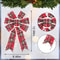 Buffalo Plaid Bows for Wreath, Christmas Bows Vintage Red, Snowflake Bows, White Velvet Tree Bows for Decor
