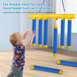 challenge falling sticks game, enhance coordination & reaction speed with parent-child bonding