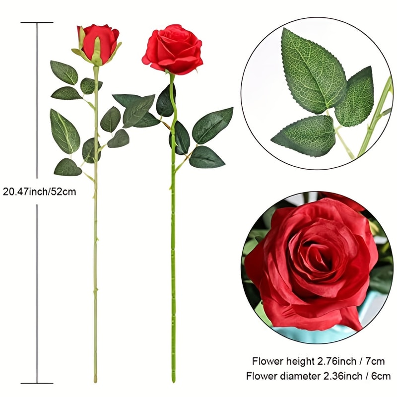Realistic Artificial Rose Bouquet, Wedding Decor, Birthdays, Floral Arrangements, Home Decor