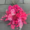 Pink Series Wedding Floral Arrangement Artificial Rose Hydrangea Plant Leaves Room Home Table Vase 8