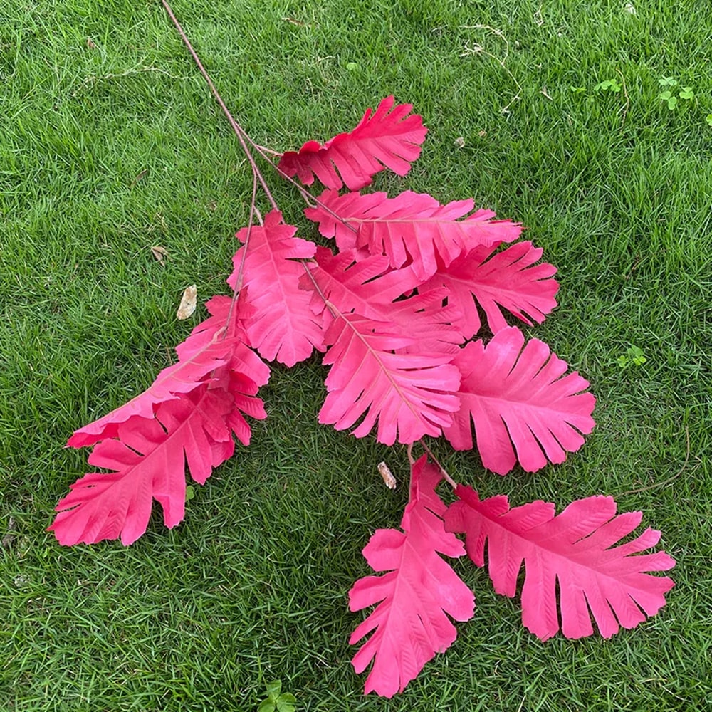 Pink Series Wedding Floral Arrangement Artificial Rose Hydrangea Plant Leaves Room Home Table Vase 2