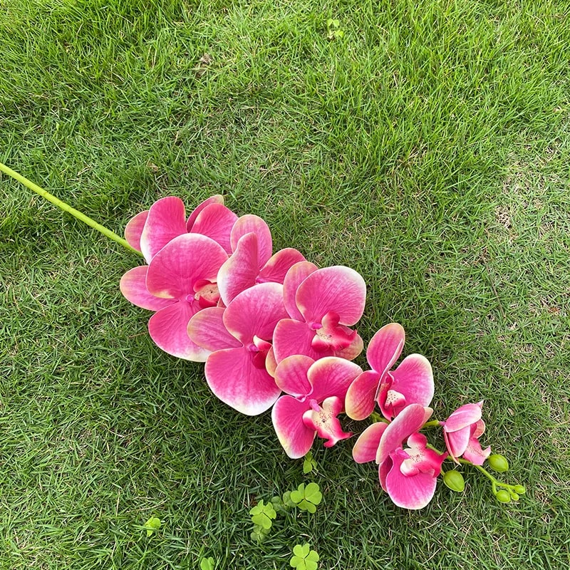 Pink Series Wedding Floral Arrangement Artificial Rose Hydrangea Plant Leaves Room Home Table Vase 11