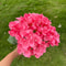 Pink Series Wedding Floral Arrangement Artificial Rose Hydrangea Plant Leaves Room Home Table Vase 17