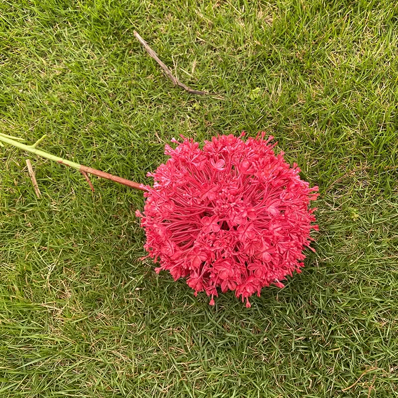 Pink Series Wedding Floral Arrangement Artificial Rose Hydrangea Plant Leaves Room Home Table Vase 14