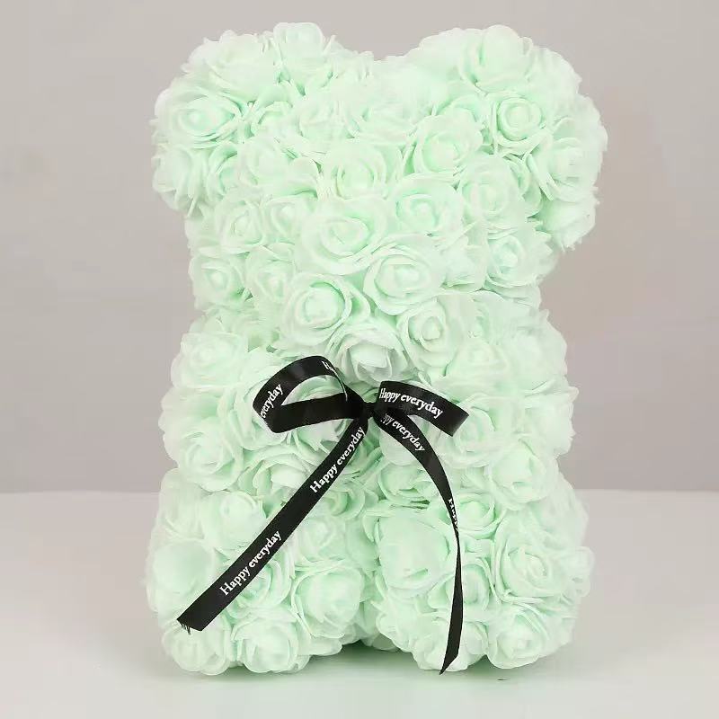 Artificial Teddy Rose Flower Bear With Box Romantic Valentines Day Gift For Girlfriend Women Annive 5