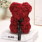Artificial Teddy Rose Flower Bear With Box Romantic Valentines Day Gift For Girlfriend Women Annive 13