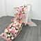 Red Rose Artificial Green Plants Wedding Backdrop Floral Wall Flower Row Runner Party Showcase Prop 9