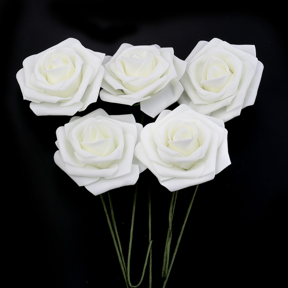 Artificial Foam Rose Flowers PE Simulation Roses Fake Flower Bouquet For DIY Wedding Party Decor Ho 6