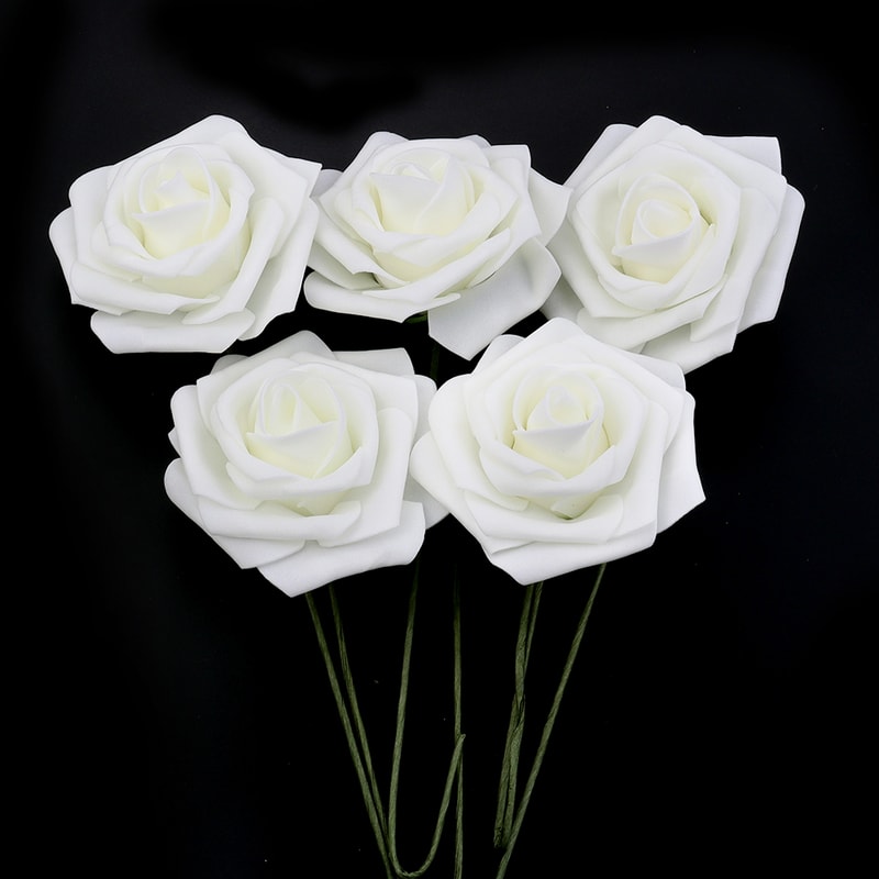 Artificial Foam Rose Flowers PE Simulation Roses Fake Flower Bouquet For DIY Wedding Party Decor Ho 6