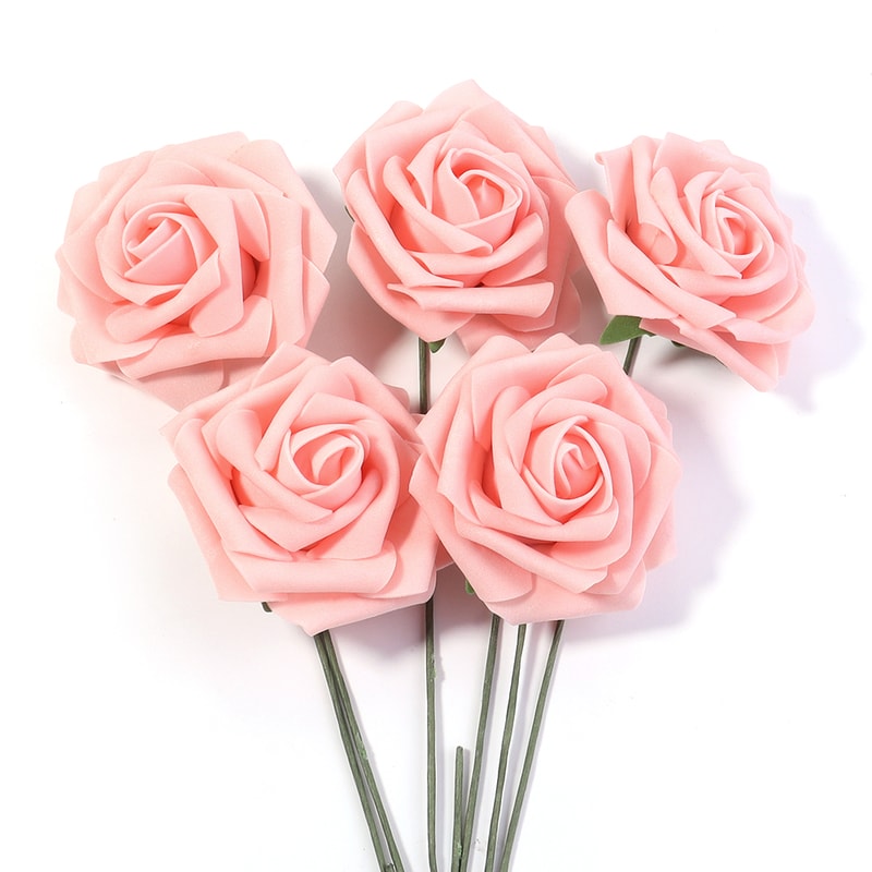 Artificial Foam Rose Flowers PE Simulation Roses Fake Flower Bouquet For DIY Wedding Party Decor Ho 7