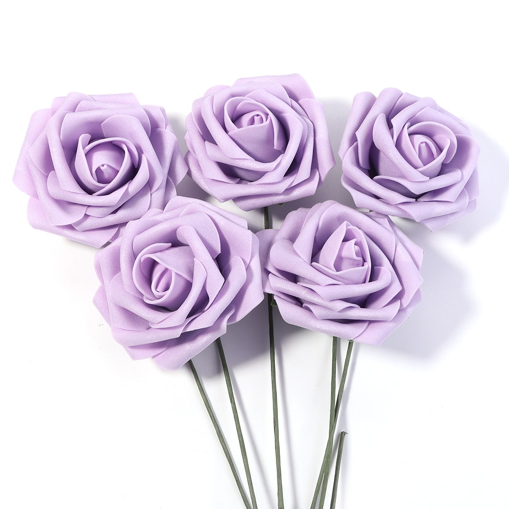 Artificial Foam Rose Flowers PE Simulation Roses Fake Flower Bouquet For DIY Wedding Party Decor Ho 10