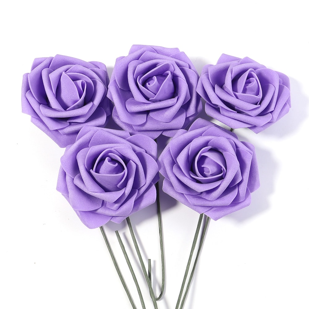 Artificial Foam Rose Flowers PE Simulation Roses Fake Flower Bouquet For DIY Wedding Party Decor Ho 11