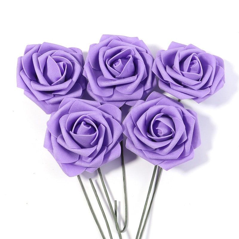 Artificial Foam Rose Flowers PE Simulation Roses Fake Flower Bouquet For DIY Wedding Party Decor Ho 11