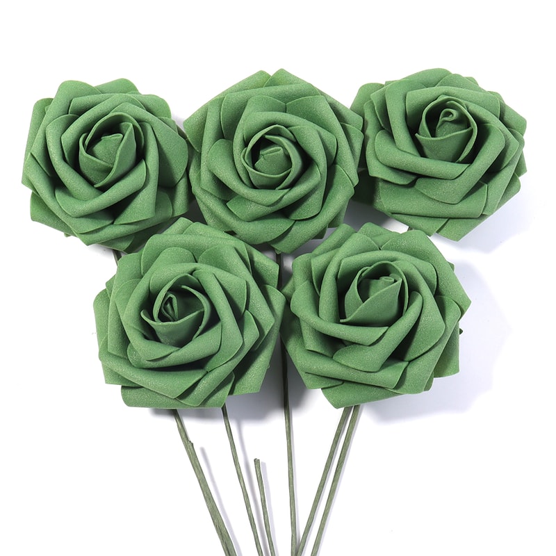Artificial Foam Rose Flowers PE Simulation Roses Fake Flower Bouquet For DIY Wedding Party Decor Ho 12