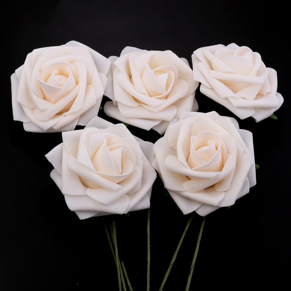 Artificial Foam Rose Flowers PE Simulation Roses Fake Flower Bouquet For DIY Wedding Party Decor Ho 16