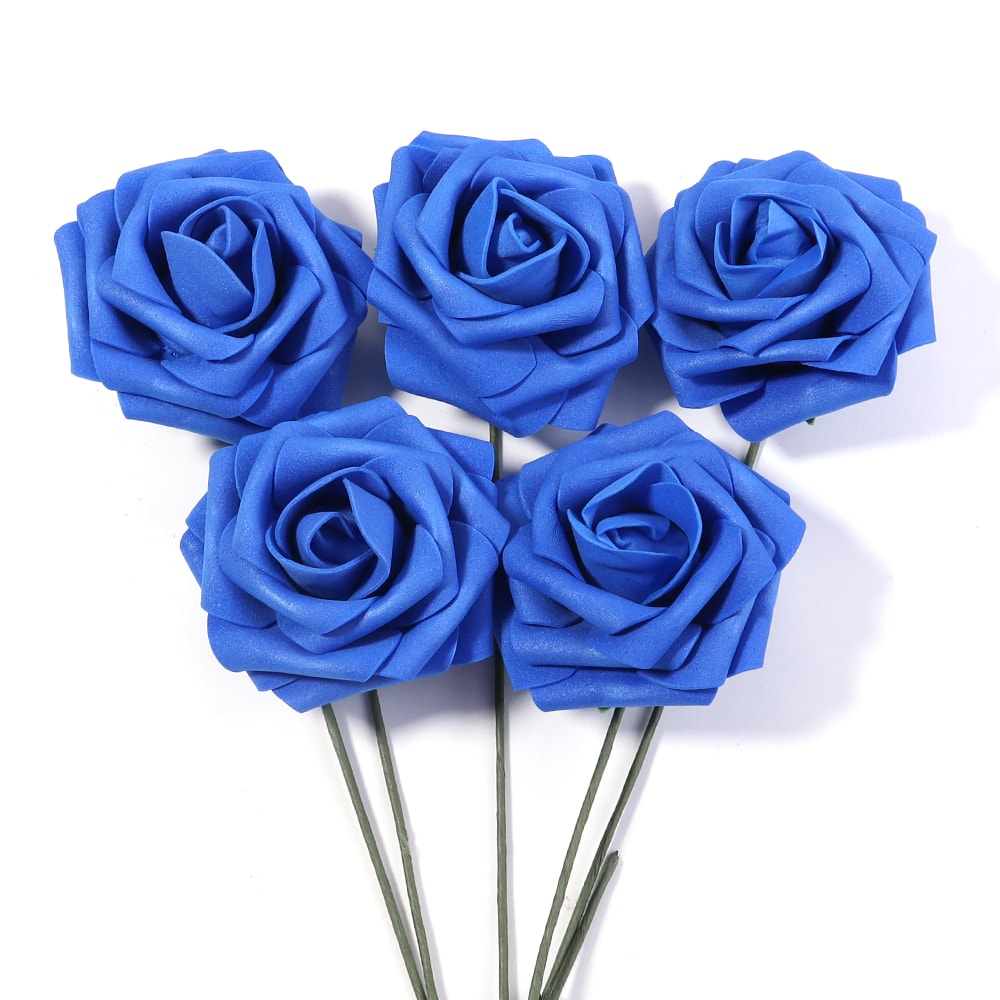 Artificial Foam Rose Flowers PE Simulation Roses Fake Flower Bouquet For DIY Wedding Party Decor Ho 18