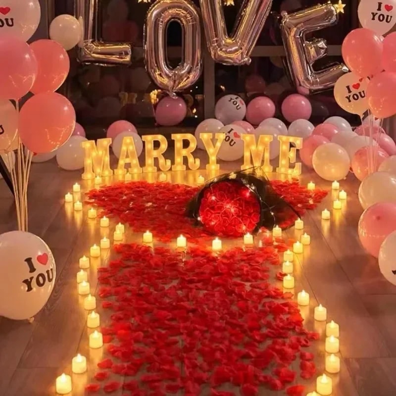 Lots Artificial Fake Rose Petal Red Roses Petal Flower Silk Petals For Valentines Day Wedding Party 1