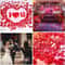 Lots Artificial Fake Rose Petal Red Roses Petal Flower Silk Petals For Valentines Day Wedding Party 4