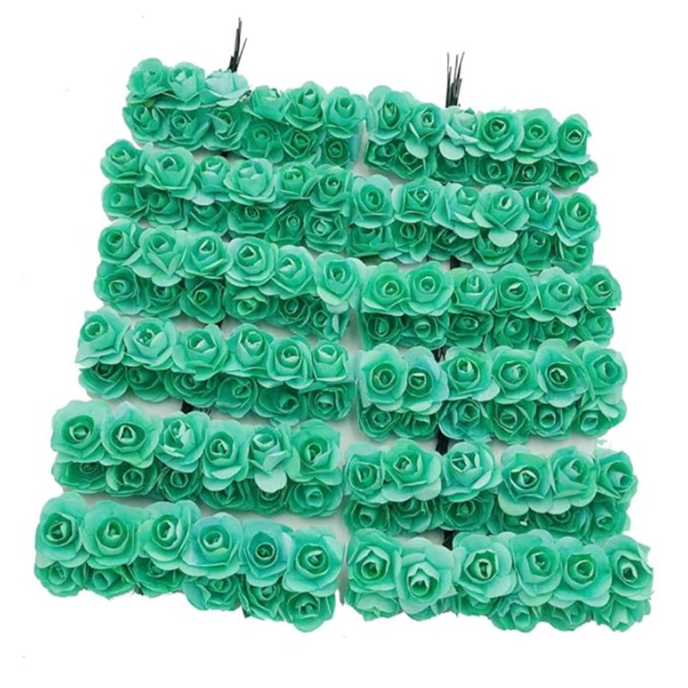 Artificial Mini Paper Rose Bouquet for Scrapbooking, Wedding Party Decoration, Cheap Artificial Rose Flowers for Crafts
