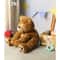 High Quality Fluffy Brown Teddy Bear Plush Doll, Adorable Curly Fur Stuffed Bear Toy for Baby Shower, Kids Girls Boys