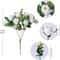 Artificial Silk Rose, Simulated White Eucalyptus Peony Bouquet, Wedding Decoration, Fake Flowers for Home, Garden