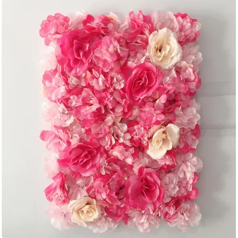 Silk Rose Flower Wall Artificial Flowers For DIY Wedding Decor Photography Backdrops Hair Salon Bac 4