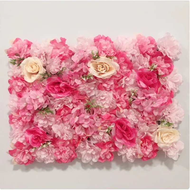 Silk Rose Flower Wall Artificial Flowers For DIY Wedding Decor Photography Backdrops Hair Salon Bac 11