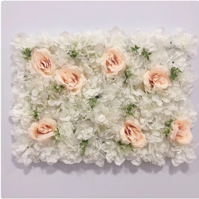Silk Rose Flower Wall Artificial Flowers For DIY Wedding Decor Photography Backdrops Hair Salon Bac 12