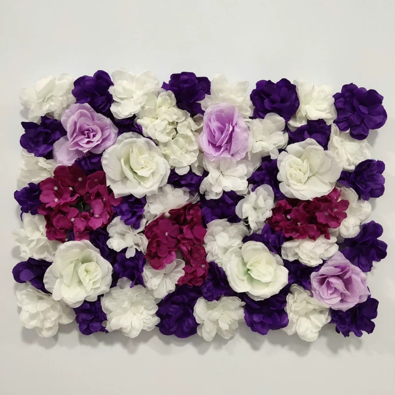 Silk Rose Flower Wall Artificial Flowers For DIY Wedding Decor Photography Backdrops Hair Salon Bac 20