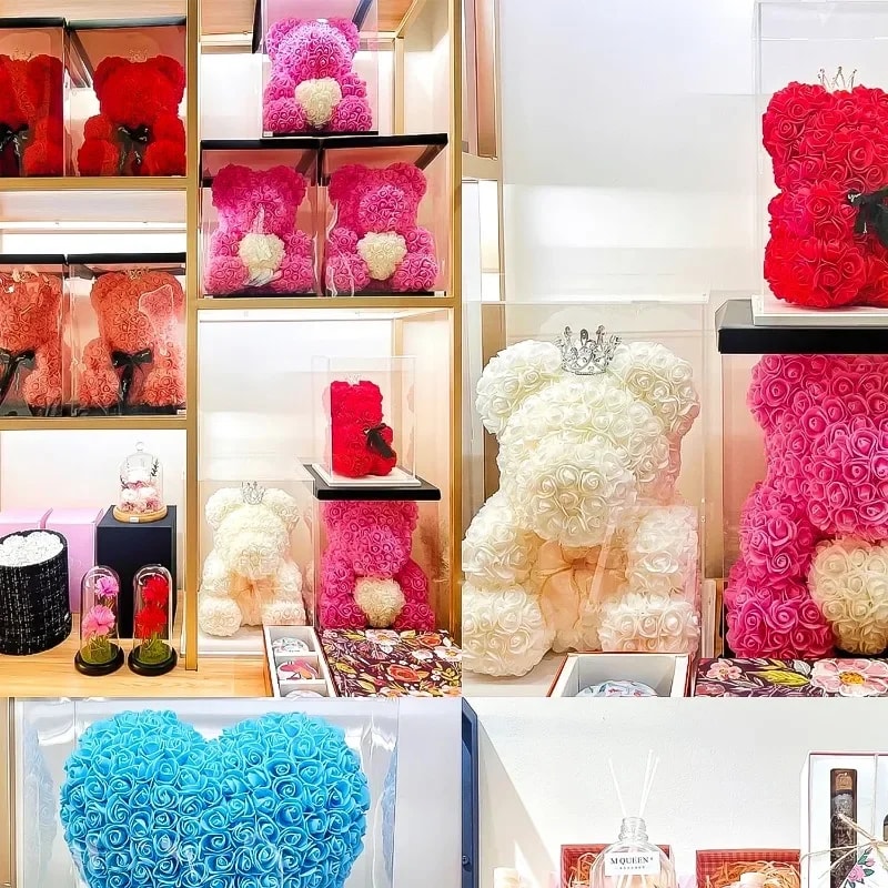 Artificial Rose Flower Heads Foam Roses For DIY Wedding Baby Shower Home Decorations Party Centerpi 4