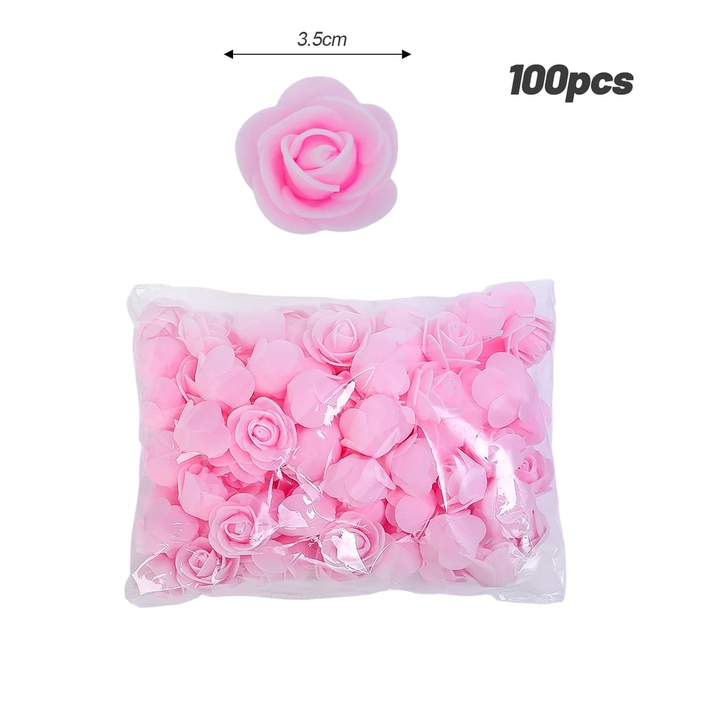 Artificial Rose Flower Heads Foam Roses For DIY Wedding Baby Shower Home Decorations Party Centerpi 7