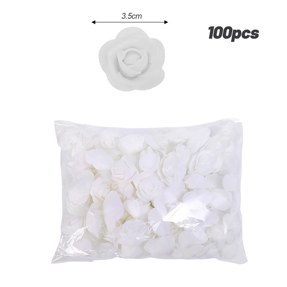 Artificial Rose Flower Heads Foam Roses For DIY Wedding Baby Shower Home Decorations Party Centerpi 8