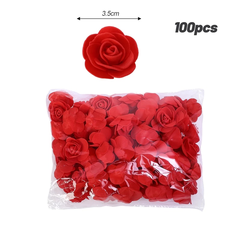 Artificial Rose Flower Heads Foam Roses For DIY Wedding Baby Shower Home Decorations Party Centerpi 5