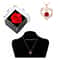Luxury Red Zircon Pendant Necklace With Rose Flower Gift Box I Love You Gifts For Girlfriend Women 4