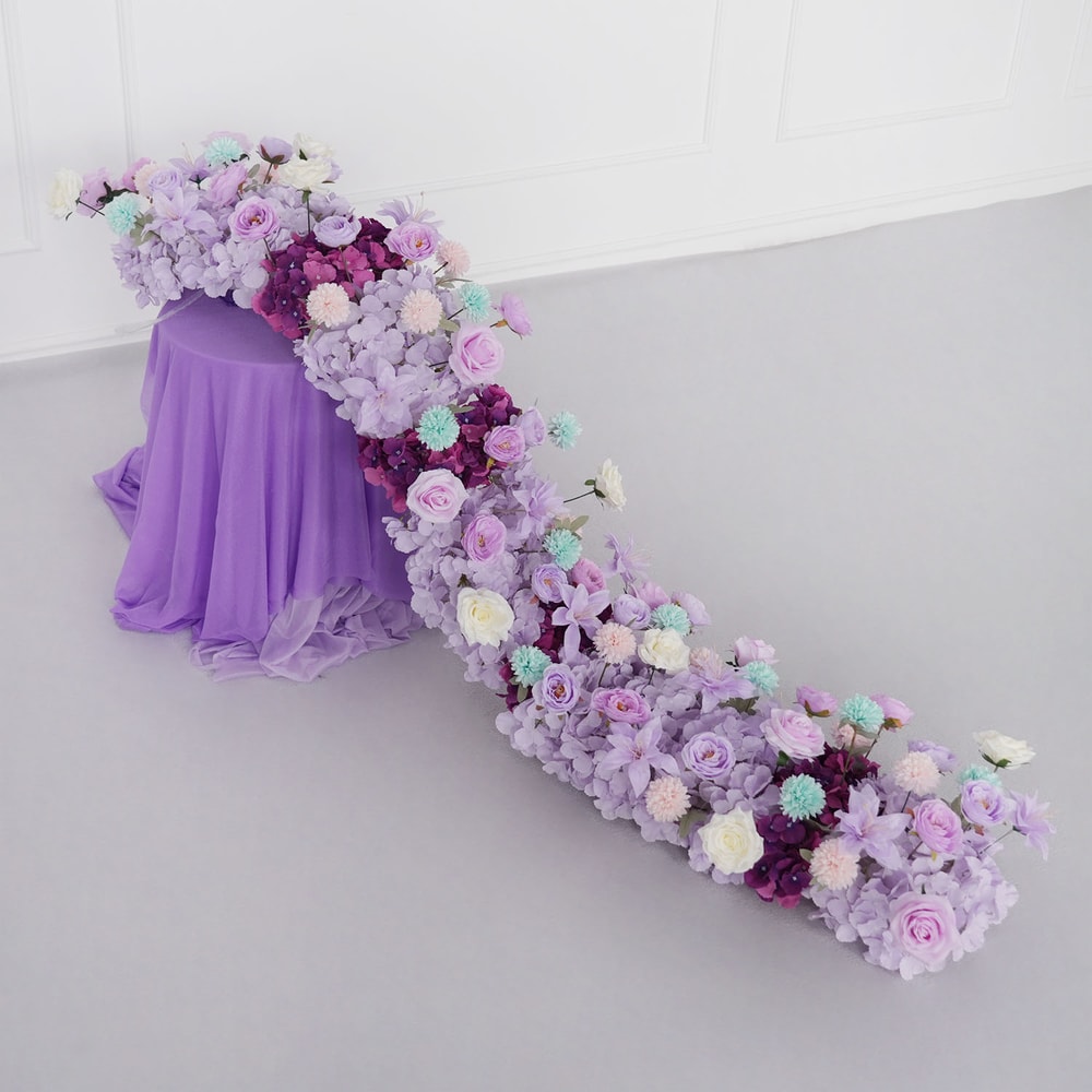 Uflower Luxury Red Rose Artificial Flowers For Wedding Table Centerpiece Floral Arrangement Party D 10