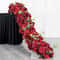 Uflower Luxury Red Rose Artificial Flowers For Wedding Table Centerpiece Floral Arrangement Party D 12